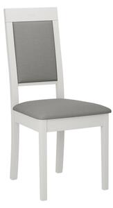 ENELI 13 kárpitozott konyhai szék - fehér / szürke