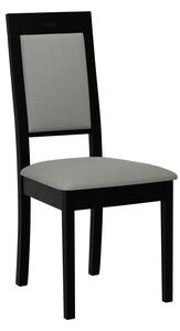 ENELI 13 kárpitozott konyhai szék - fekete / szürke