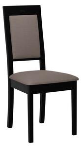 ENELI 13 kárpitozott konyhai szék - fekete / barna 1