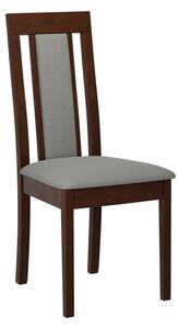 ENELI 11 konyhai szék kárpitozott üléssel - dió / szürke