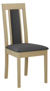 ENELI 11 konyhai szék kárpitozott üléssel - sonoma tölgy / sötétszürke