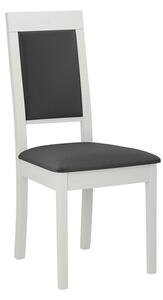 ENELI 13 kárpitozott konyhai szék - fehér / sötétszürke