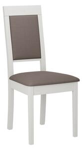 ENELI 13 kárpitozott konyhai szék - fehér / barna 1