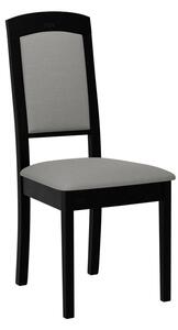 ENELI 14 kárpitozott konyhai szék - fekete / szürke
