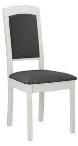 ENELI 14 kárpitozott konyhai szék - fehér / sötétszürke
