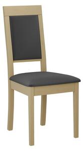 ENELI 13 kárpitozott konyhai szék - sonoma tölgy / sötétszürke