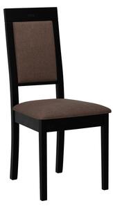 ENELI 13 kárpitozott konyhai szék - fekete / barna 2