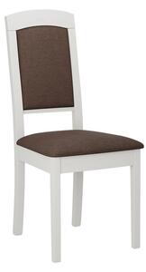 ENELI 14 kárpitozott konyhai szék - fehér / barna 2