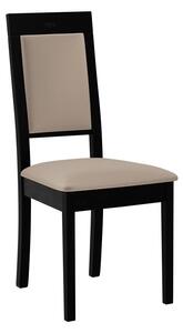 ENELI 13 kárpitozott konyhai szék - fekete / bézs