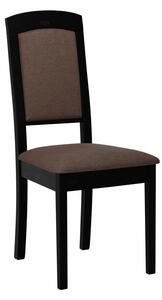 ENELI 14 kárpitozott konyhai szék - fekete / barna 2
