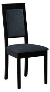 ENELI 13 kárpitozott konyhai szék - fekete / tengerészkék