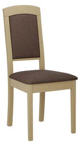 ENELI 14 kárpitozott konyhai szék - sonoma tölgy / barna 2