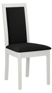 ENELI 4 konyhai szék szövethuzattal - fehér / fekete