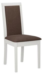 ENELI 4 konyhai szék szövethuzattal - fehér / barna 2