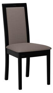 ENELI 4 konyhai szék szövethuzattal - fekete / barna 1
