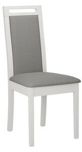 ENELI 6 kárpitozott konyhai szék - fehér / szürke
