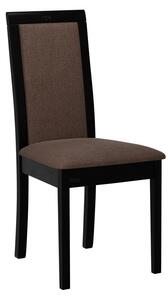 ENELI 4 konyhai szék szövethuzattal - fekete / barna 2