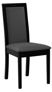 ENELI 4 konyhai szék szövethuzattal - fekete / sötétszürke