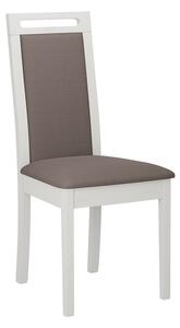 ENELI 6 kárpitozott konyhai szék - fehér / barna 1