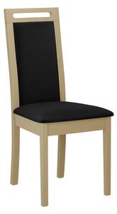 ENELI 6 kárpitozott konyhai szék - sonoma tölgy / fekete