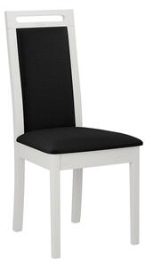 ENELI 6 kárpitozott konyhai szék - fehér / fekete