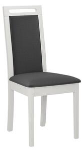 ENELI 6 kárpitozott konyhai szék - fehér / sötétszürke