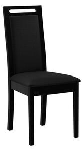 ENELI 6 kárpitozott konyhai szék - fekete