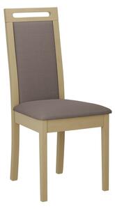 ENELI 6 kárpitozott konyhai szék - sonoma tölgy / barna 1
