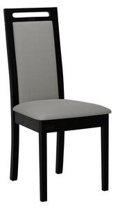 ENELI 6 kárpitozott konyhai szék - fekete / szürke