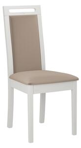 ENELI 6 kárpitozott konyhai szék - fehér / bézs