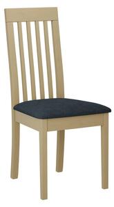 ENELI 9 kárpitozott konyhai szék - sonoma tölgy / tengerészkék