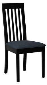 ENELI 9 kárpitozott konyhai szék - fekete / tengerészkék