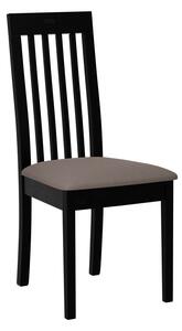 ENELI 9 kárpitozott konyhai szék - fekete / barna 1