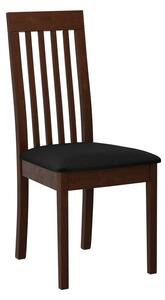 ENELI 9 kárpitozott konyhai szék - dió / fekete