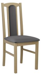 EDON 7 kárpitozott konyhai szék - sonoma tölgy /sötétszürke