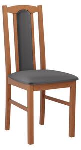 EDON 7 kárpitozott konyhai szék - éger / sötétszürke