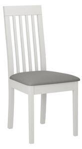 ENELI 9 kárpitozott konyhai szék - fehér / szürke