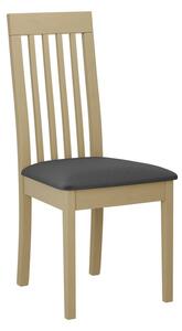 ENELI 9 kárpitozott konyhai szék - sonoma tölgy / sötétszürke