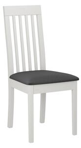 ENELI 9 kárpitozott konyhai szék - fehér / sötétszürke