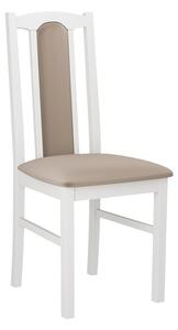 EDON 7 kárpitozott konyhai szék - fehér / bézs