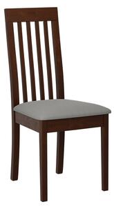 ENELI 9 kárpitozott konyhai szék - dió / szürke