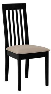 ENELI 9 kárpitozott konyhai szék - fekete / bézs