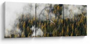 Egy erdő képe a felhők között (órával) (90x30 cm)