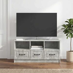 TV szekrény fiókkal Betonszürke 102 x 34,5 x 47 cm Szerelt Fa