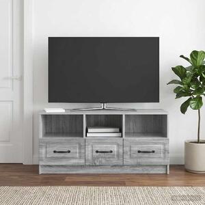 TV szekrény fiókkal Szürke Sonoma 102 x 34,5 x 47 cm Szerelt Fa