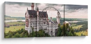 Kép - Vár sziklákon (órával) (90x30 cm)