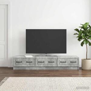 TV szekrény 147 x 34,5 x 27 cm Betonszürke Szerelt Fa