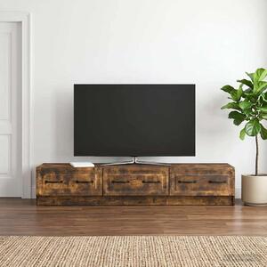 TV szekrény 147 x 34,5 x 27 cm Füstös Tölgy Szerelt Fa