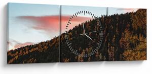 Kép a domb fölött (órával) (90x30 cm)
