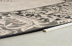Fekete kültéri szőnyeg ZUIVER COVENTRY keleti mintákkal 200 cm